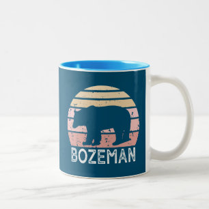 Bozeman Montana Retro Bear Två-Tonad Mugg