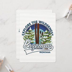 Bozeman Montana skidposterlogotyp