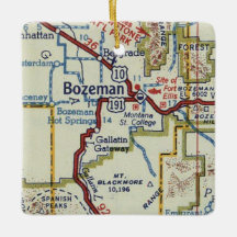 Bozeman MT Vintage Karta