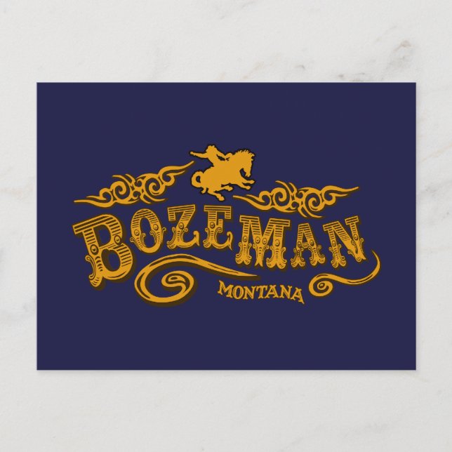 Bozeman Saloon Vykort (Framsida)