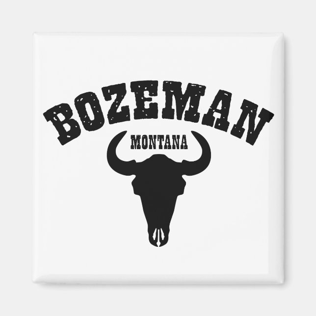 Bozeman Steer Magnet (Framsidan)