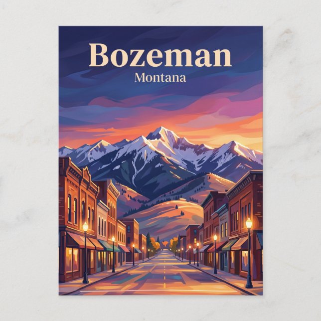 Bozeman USA Vykort (Framsida)