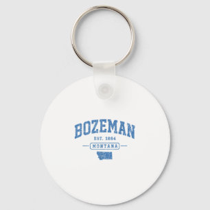 Bozeman vintage sport Montana retro atletisk Nyckelring