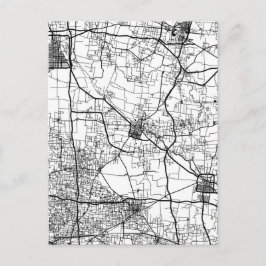 Bozhou China City Map Vykort