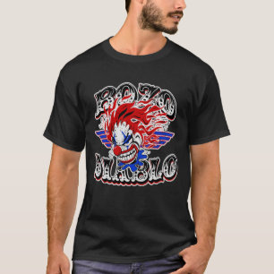 Bozo Diablo Crazy Clown Illustration T Shirt