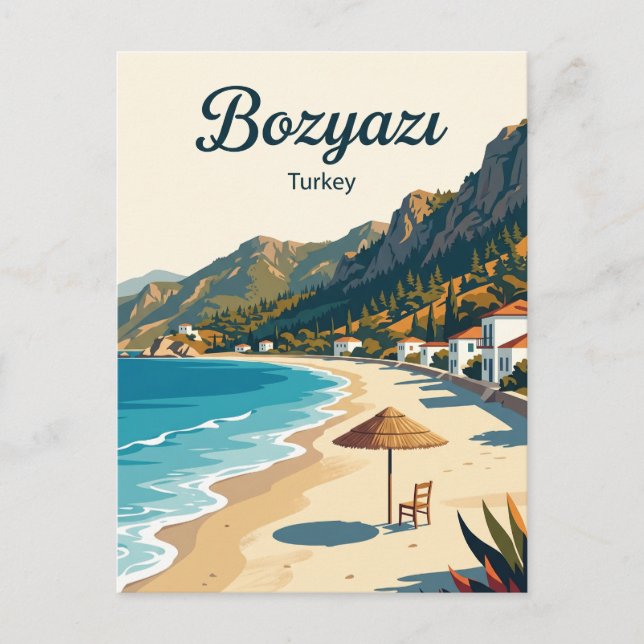 Bozyazı Turkiet Vykort (Framsida)