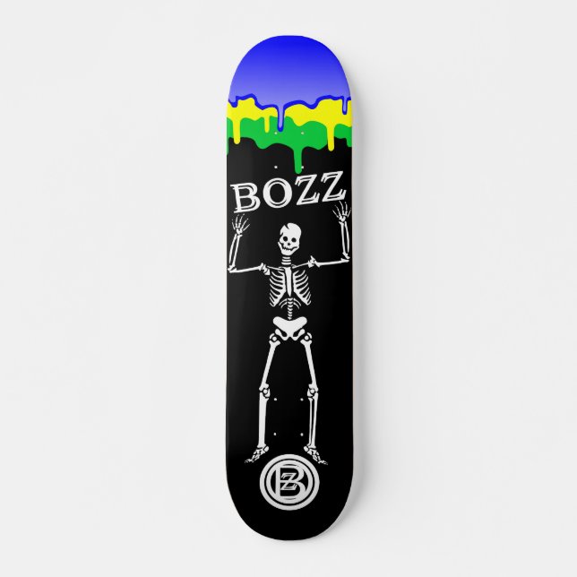 BOZZ Skeleton BRAZIL Skateboard Bräda 21,5 Cm (Framsida)