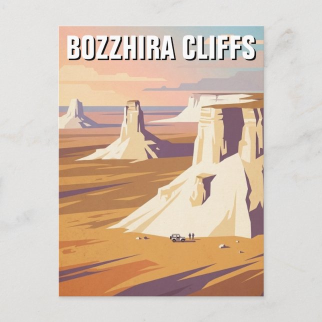 Bozzhira Cliffs Kazakhstan travel Vykort (Framsida)