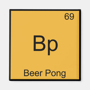 Bp - Betong Pong Funny Chemistry Inslag Symbol Te Magnet