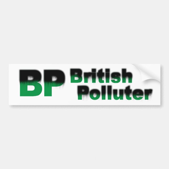 BP: Brittisk Polluter Bildekal (Framsidan)