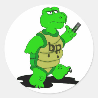 #%$! bp-dekal runt klistermärke