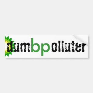 bp - dum polluter bildekal