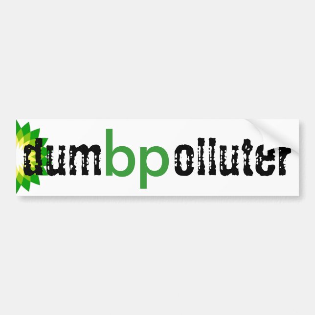 bp - dum polluter bildekal (Framsidan)