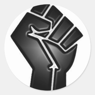 bp fist runt klistermärke