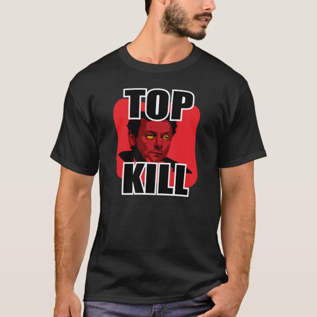 BP "för bästa döda" OLJE- SPILL Tee Shirt (Framsida)