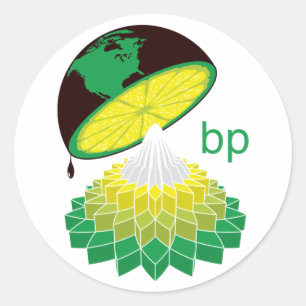 BP Logotyp Veresion 1 (märkning) Runt Klistermärke