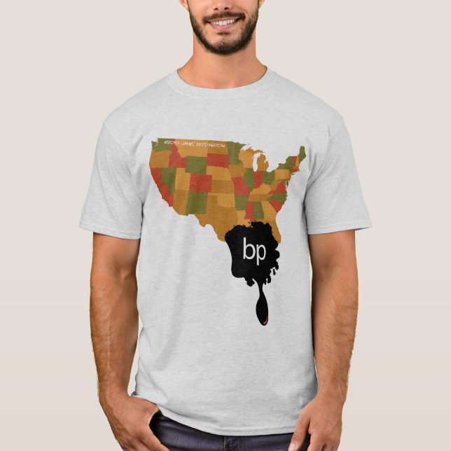BP olje- spill Tee Shirt (Framsida)