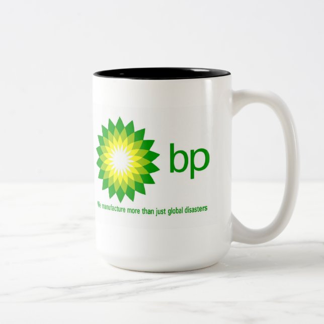 BP: Producent av den globala katastrofkaffemuggen Två-Tonad Mugg (Höger)
