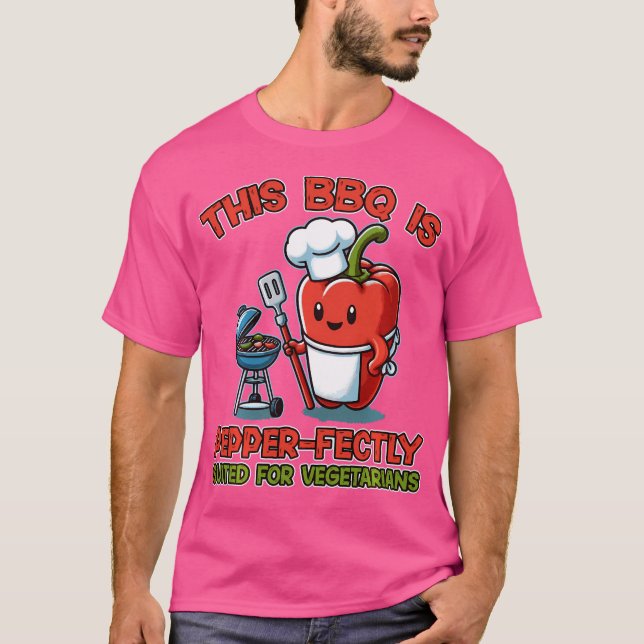 BQ är pepparfritt lämpligt för vegetarianer T Shirt (Framsida)