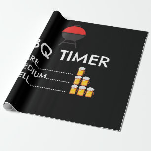 BQ BBQ Timer Barbecue Funny Grill Grills Gift Presentpapper