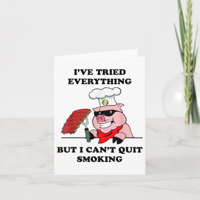Bq Grill Master Cant Quit Rökning Kött T Shirt _1 Kort (Framsida)