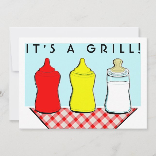 BQ-inbjudningar för babyvisningsprogram Inbjudningar (Framsida)