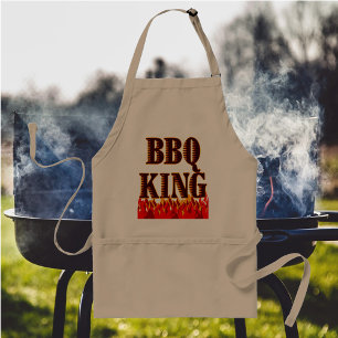 BQ Kung Red Flames Cookout säger Apron Förkläde