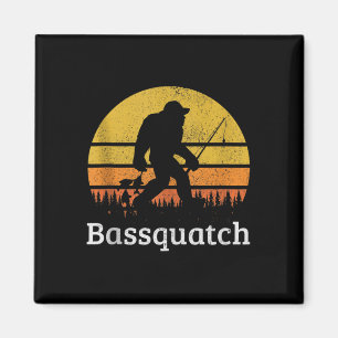 Bquatch Rolig B Fiske Sasquatch Bigfoot Vintage Magnet