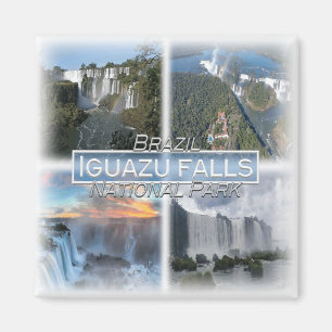 BR0121 Amerika, Brasilien, Iguazu fall, Fridge Magnet