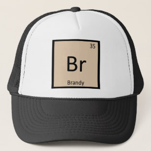 Br - Brandy Sprit Kemi Periodiska Systemet Symbol Truckerkeps