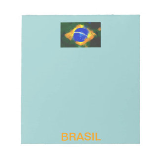 BR Brasil brazilian-flagga Anteckningsblock