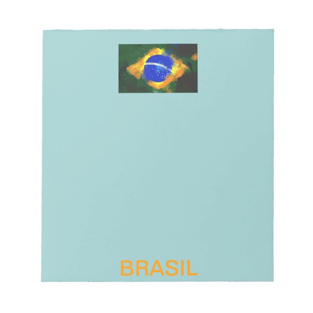 BR Brasil brazilian-flagga Anteckningsblock (Framsida)