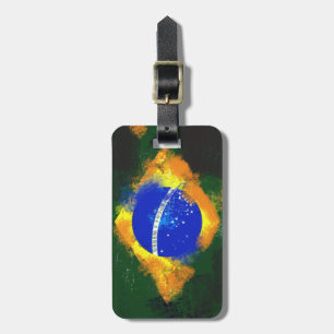 BR Brasil brazilian-flagga Bagagebricka
