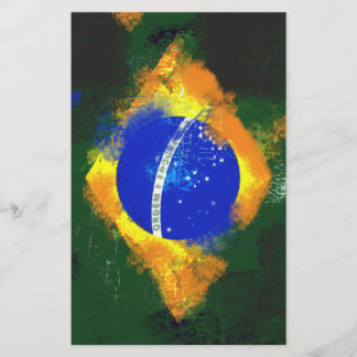 BR Brasil brazilian-flagga Brevpapper