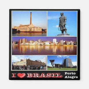BR - Brasilien - Porto Alegre - I Kärlek Magnet