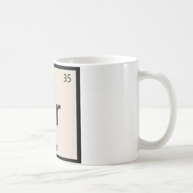 Br - Brieostkemi Periodiska Systemets Symbol Kaffemugg (Höger)