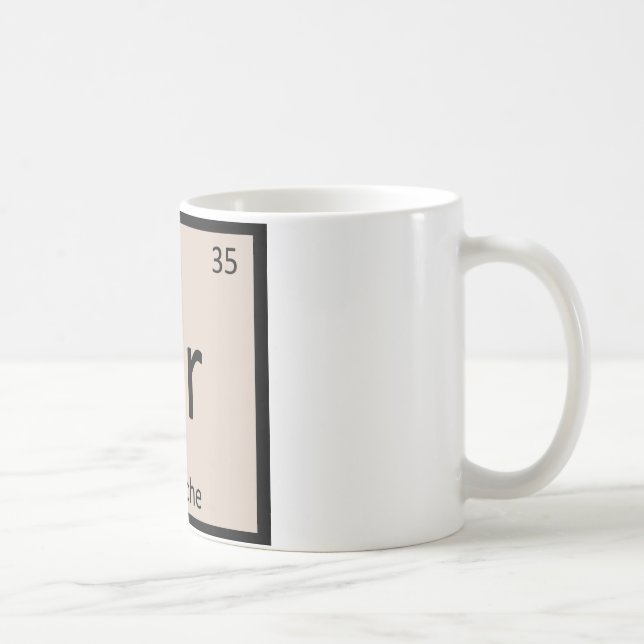 Br - Brioche Bakverk Kemi Periodiska Systemet Kaffemugg (Höger)