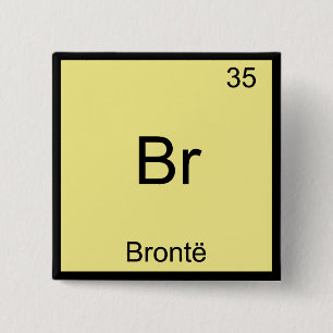 Br - Bronte Funny Chemistry Inslag-symbol T-Shirt Knapp