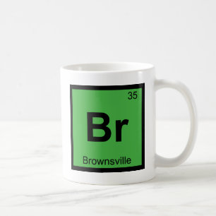 Br - Brownsville Texas Kemi Periodiska Systemet Kaffemugg