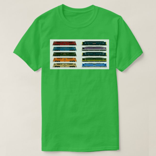 BR DELTIC LOCOMOTIVES WESTERN amp T Shirt (Design framsida)