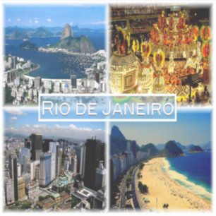 BR Rio de Janeiro - stranden Botafogo - Karnival - Klistermärken