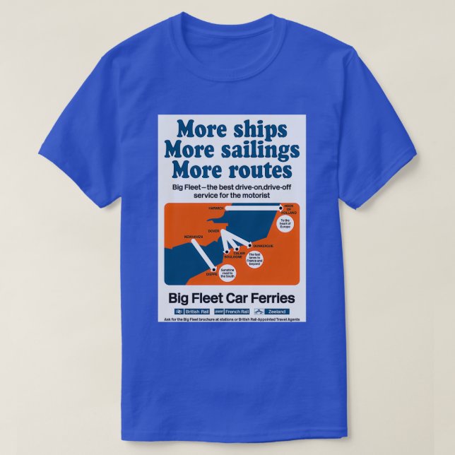 BR SNCF Car Ferries 1960 T Shirt (Design framsida)