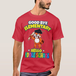 Bra Adjö Elementär Hej Mitten School Studenten T Shirt