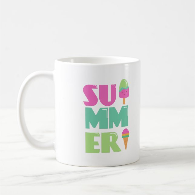 Bra Adjö Hej School  Summer Beach Kaffemugg (Vänster)