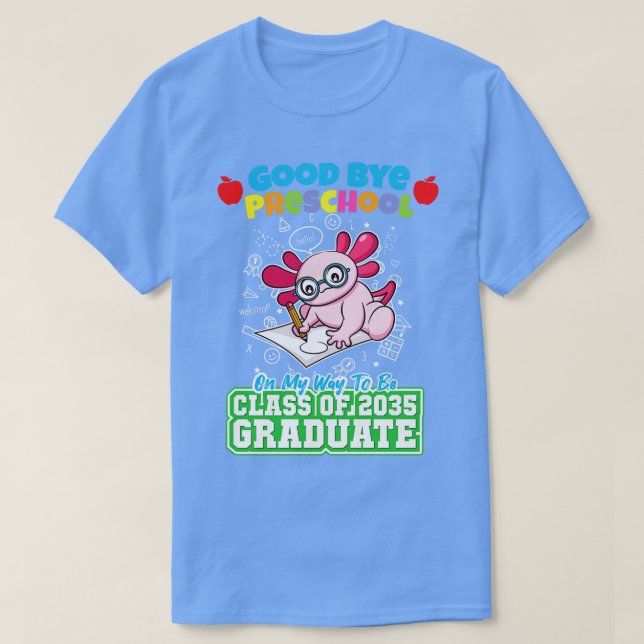 Bra Adjö Preschool Class of 2035 Student PreK 11 T Shirt (Design framsida)
