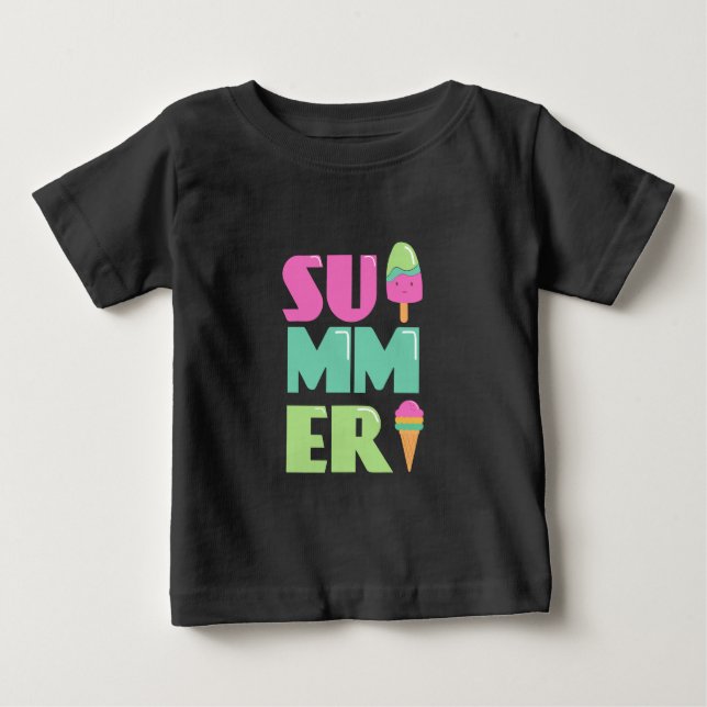 Bra Adjö School Hej Summer Beach T-Shirt (Framsida)