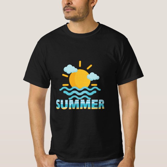Bra Adjö School, Hej Summer Sol Vacation T-Shirt (Framsida)