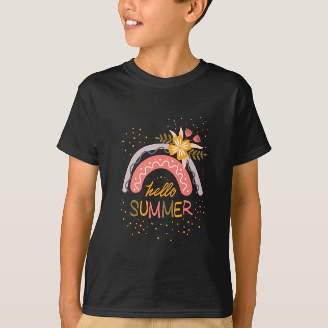 Bra Adjö School, Hej Summer Vacation T-Shirt (Framsida)