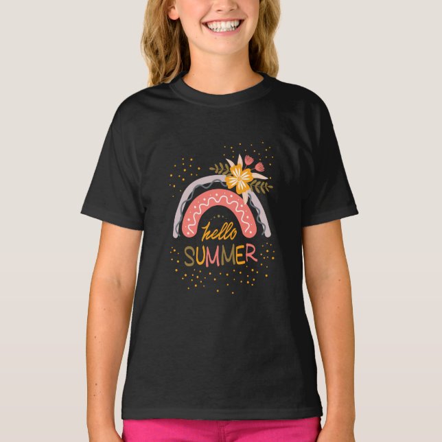 Bra Adjö School, Hej Summer Vacation T-Shirt (Framsida)