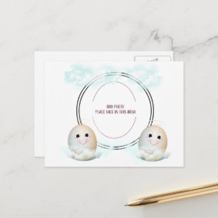 Bra ägg ängel fotoram vykort